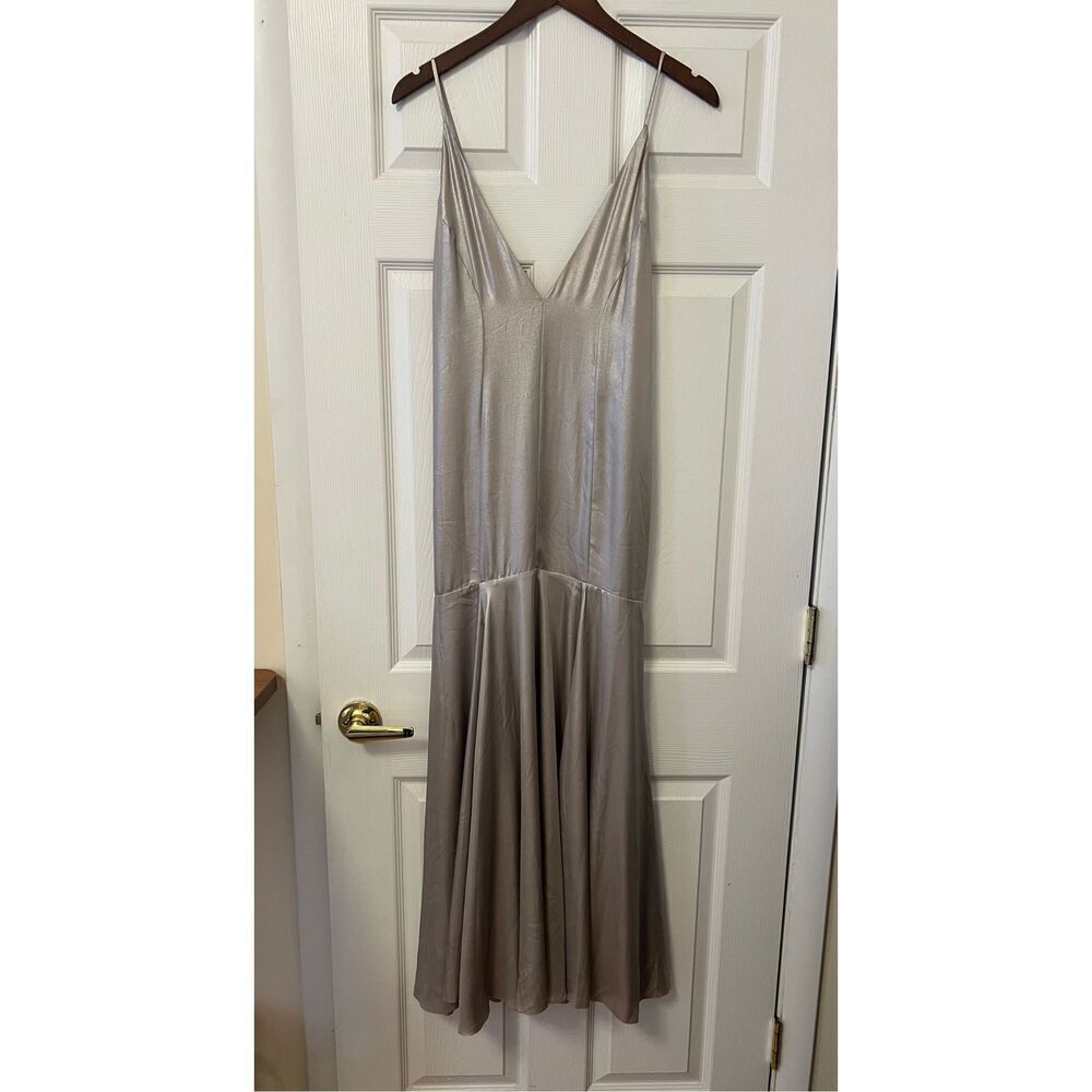 COS METALLIC SLIP DRESS - Picture 2 of 16